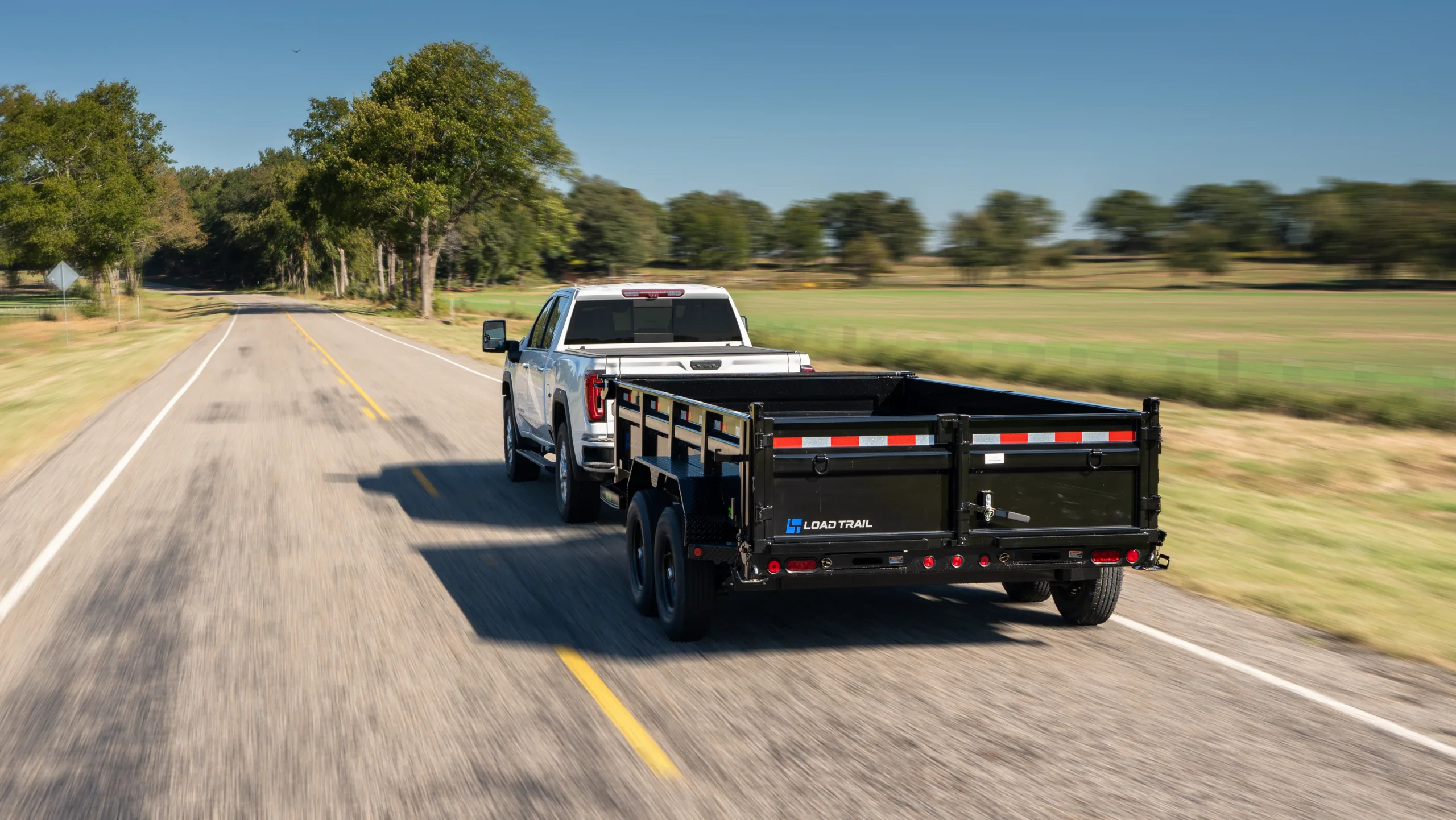 Dump trailer on the job