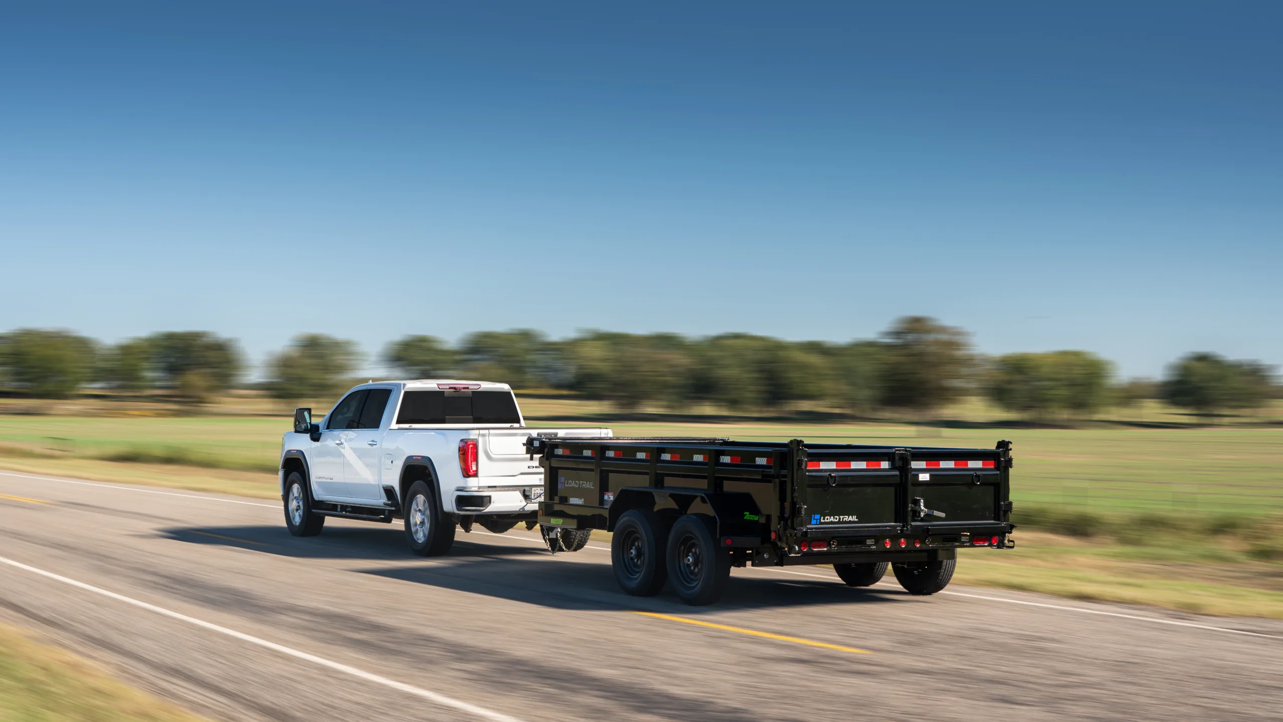 Dump trailer hauling