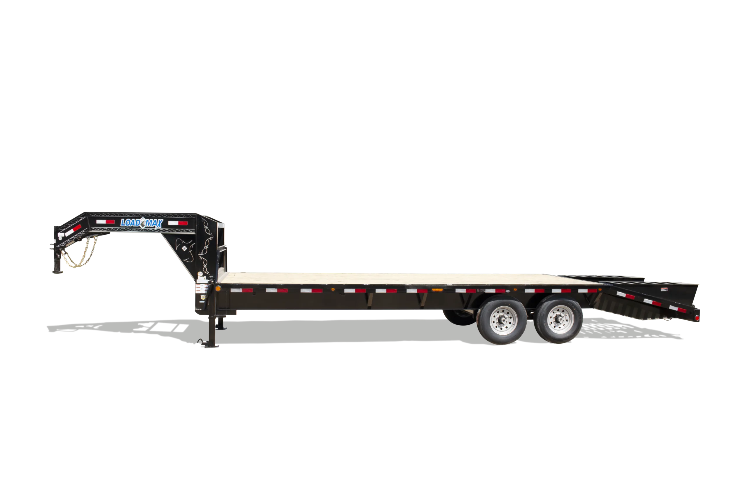 Gooseneck trailer side view